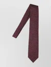 Tom Ford Burgundy Silk Tie With White Polka Dots In Brown
