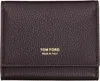 Tom Ford Burgundy Soft Grain Leather Slim Card Holder