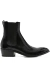 Tom Ford Chelsea Boots With Pointed Toe And Block Heel In Black