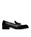 Tom Ford Burnished Leather Edgar Tassel Loafers In Black