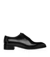 Tom Ford Elkan Whole-cut Glossed-leather Oxford Shoes In Black