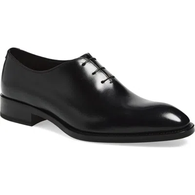 Tom Ford Burnished Wholecut Oxford In Black