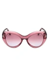 Tom Ford Butterfly 52mm Sunglasses In Pink