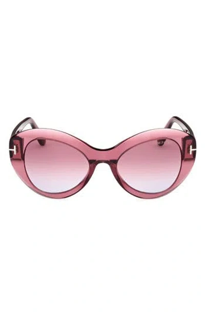 TOM FORD TOM FORD BUTTERFLY 52MM SUNGLASSES