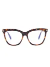 Tom Ford Butterfly-frame Glasses In Brown