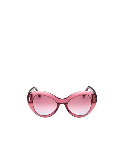 TOM FORD BUTTERFLY-SHAPED FRAME SUNGLASSES