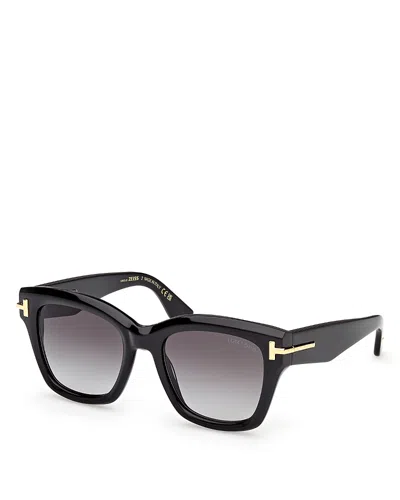 Tom Ford Butterfly Sunglasses, 53mm In Black