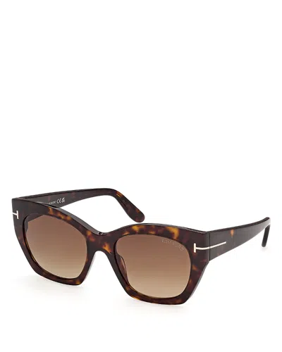 Tom Ford Butterfly Sunglasses, 54mm In Brown