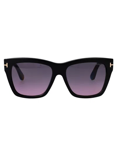Tom Ford Butterfly Sunglasses Ft1312 01 B In Black