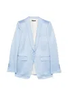 Tom Ford Single-breasted Blazer In Blue