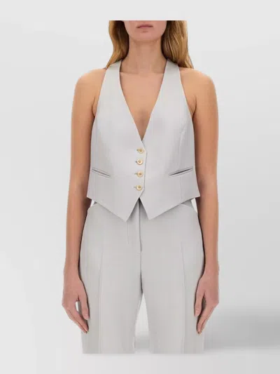 Tom Ford Button Detailing Silk Wool Vest
