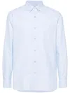 Tom Ford Button-down Collar Cotton Shirt In Blue