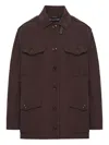 Tom Ford Button-fastening Flap-pocket Jacket In Burgundy