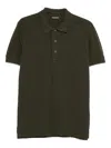 Tom Ford Lyocell & Cotton Piqué Polo In Green