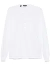 Tom Ford Slim-fit Ribbed Stretch Lyocell And Cotton-blend Henley T-shirt In White