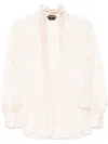 Tom Ford Button-up Blouse In White