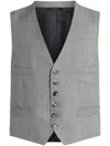 Tom Ford Button-up Vest In Grey
