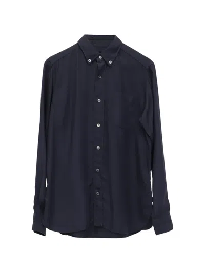 Pre-owned Tom Ford Button-down Collar Chest Pocket Shirt In Blue