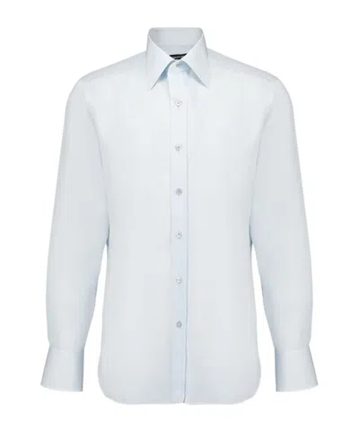 Tom Ford Buttoned Long-sleeved Shirt In White
