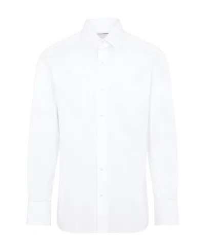 Tom Ford Buttoned Long-sleeved Shirt In White
