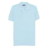 Tom Ford Sky Blue Solid Polo In Blue