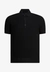 Tom Ford Mens Black Short-sleeve Lyocell-cotton Piquet Polo Shirt In Black