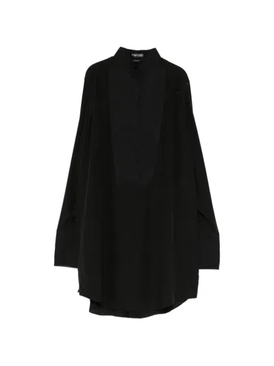 Tom Ford Buttoned Shirt Dress In Black