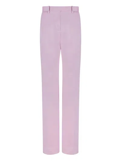 Tom Ford Buttoned Trousers In Purple