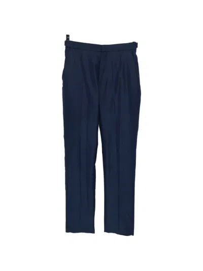 Tom Ford Buttoned-waist Trousers In Blue