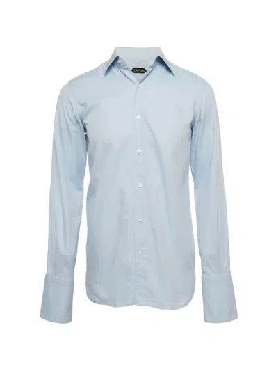 Pre-owned Tom Ford Button-front Shirt In Blue