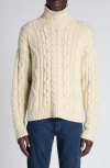Tom Ford Wool-cashmere Rollneck Sweater In Aw102 Cream