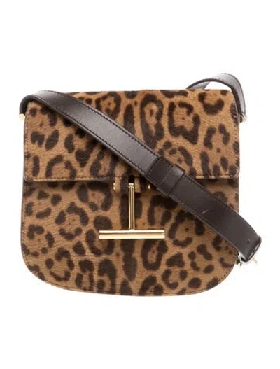 Pre-owned Tom Ford Calf Hair Crossbody Bag In Multi