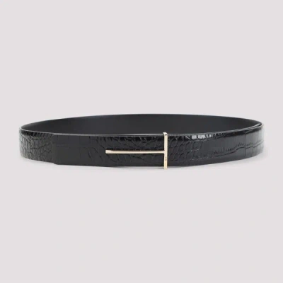 TOM FORD TOM FORD CALF LEATHER BELT 85