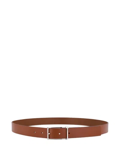 Tom Ford Calf Leather Belt In Gold