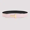 Tom Ford Pastel Pink Signature Buckle Belt In Pastel Pink
