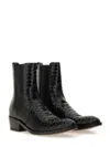 Tom Ford Calf Leather Boot In Black