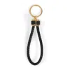 Tom Ford Calf Leather Clutch And Keychain Set In Black