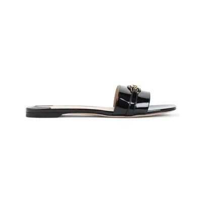 Tom Ford Calf Leather Sandals Women In Black