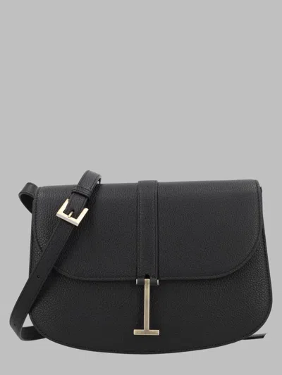 Tom Ford Calf Leather Shoulder Bag In Black