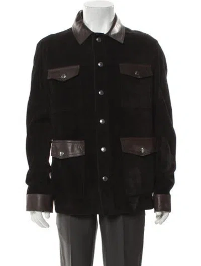 Pre-owned Tom Ford Calfskin Jacket In Black