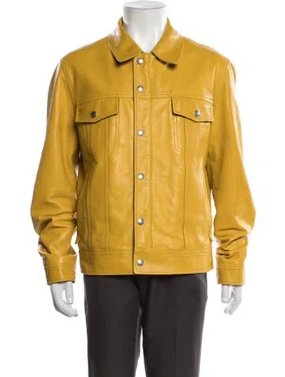 Pre-owned Tom Ford Calfskin Jacket In Yellow