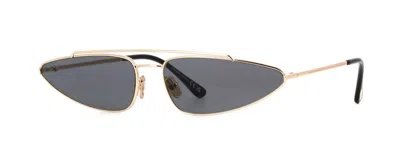 Pre-owned Tom Ford Cam Ft 0979 Shiny Rose Gold/grey (28a) Sunglasses In Gray