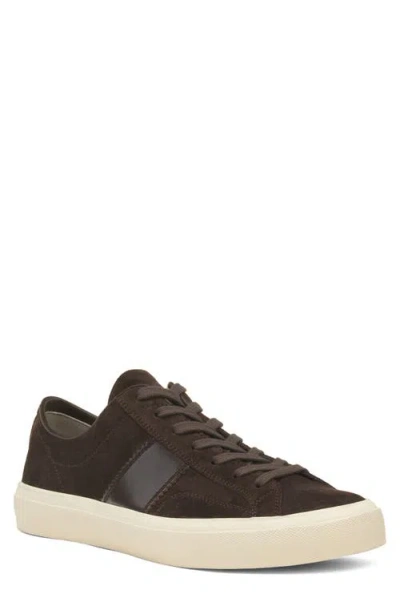 Tom Ford Cambridge Low Top Sneaker In Brown