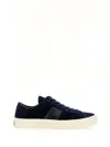 Tom Ford Logo-print Low-top Sneakers In Blue