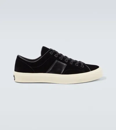 TOM FORD CAMBRIDGE VELVET SNEAKERS