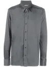 TOM FORD TOM FORD CAMICIA IN SETA CON COLLETTO A PUNTA