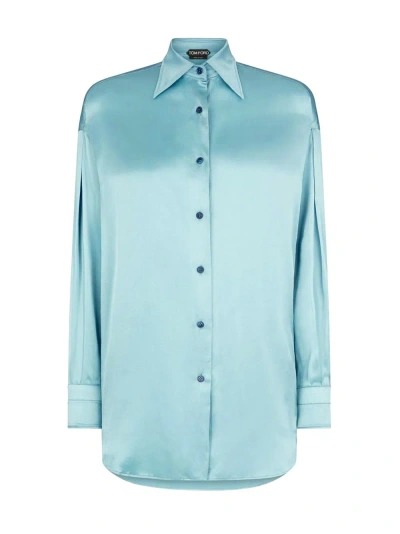 Tom Ford Relaxed Fit Shirt In Blue