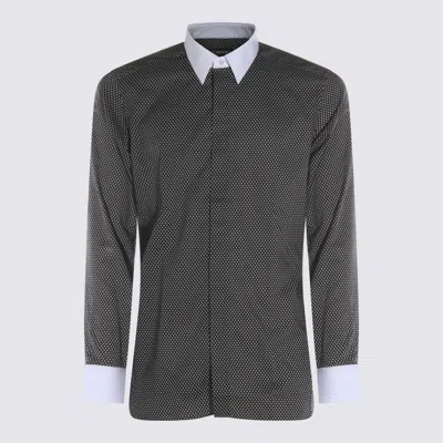 TOM FORD TOM FORD BLACK AND WHITE COTTON SHIRT