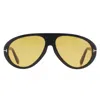 Tom Ford Icon Aviator Sunglasses In Yellow