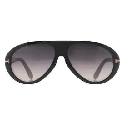 Pre-owned Tom Ford Camillo Smoke Pilot Men's Sunglasses Ft0988 01b 60 Ft0988 01b 60 In Gray